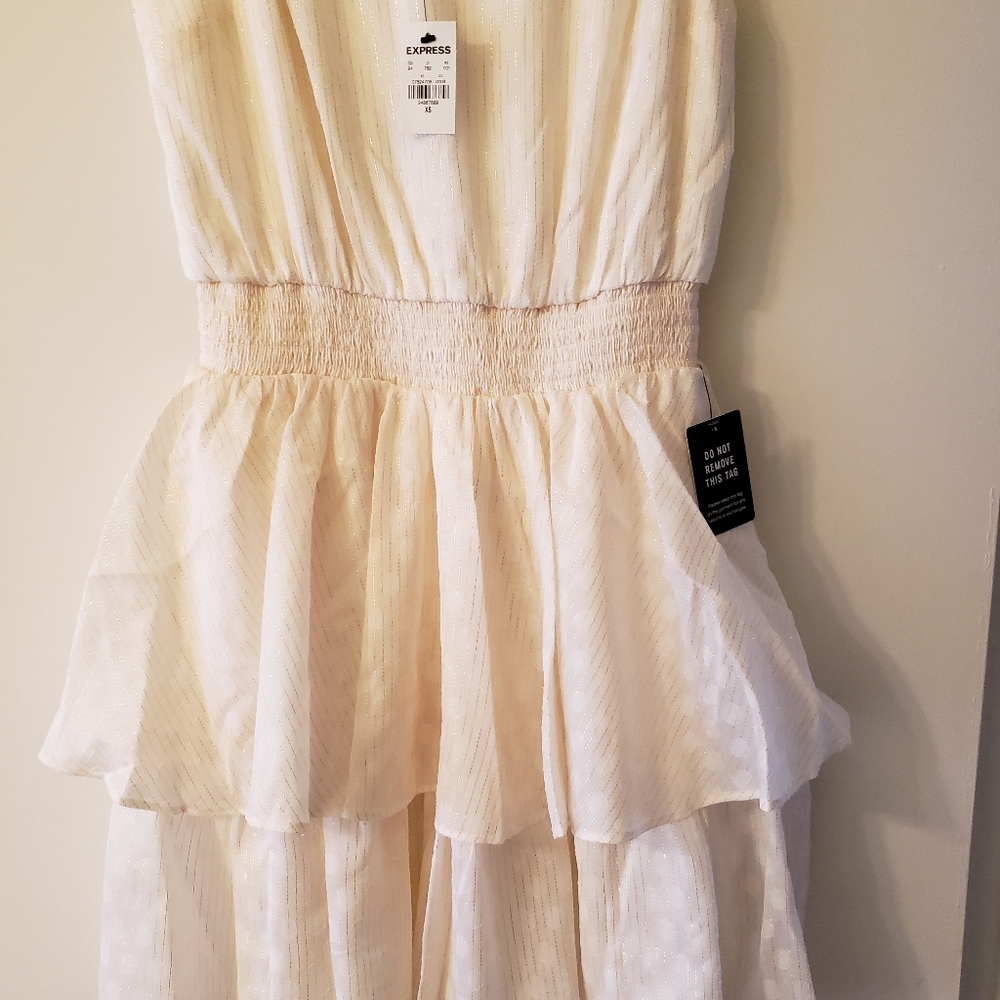 Metallic Tiered Ruffle Dress - Picture 7 of 8